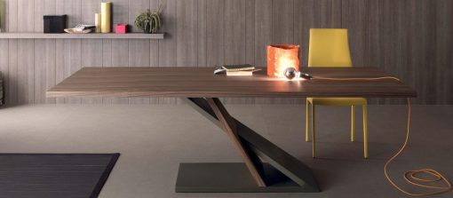table rectangulaire noyer canaletto mdf laquée design d'intérieur en ligne mobilier meubles design contemporains haut de gamme vente site italiens qualité